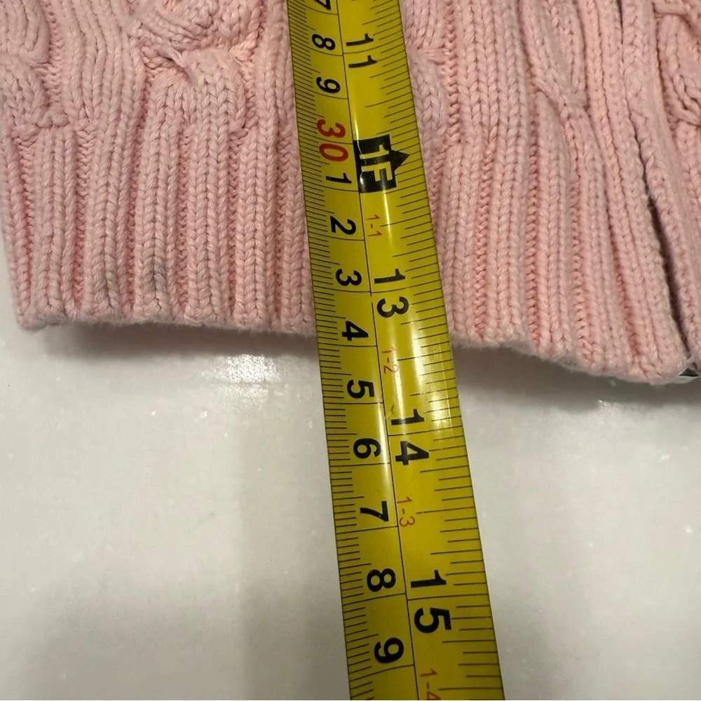 Polo Ralph Lauren 3 PCS Pink Cable Knit Zip Up Sweater, Polo Shirt Jeans Sz 4T